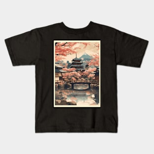 japan tokyo vintage travel tourism 11 Kids T-Shirt